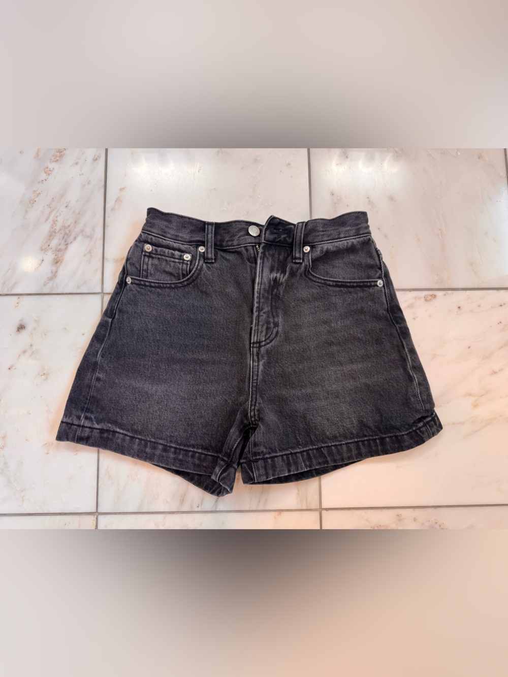 pistola High-Rise Washed Black Jeans